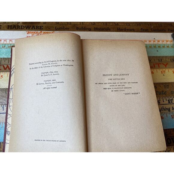 Eight Cousins HC Book Louisa May Alcott VINTAGE 1940 Little Men 1913 - Picture 9 of 16